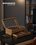 Organizer na biżuterię, coffee brown