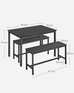 Mebel do domu, ash black, 110 cm