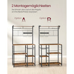 Półka kuchenna z paskiem magnetycznym i 12 haczykami