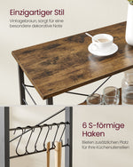Wózek kuchenny 3 poziomy 40x80x89 cm brązowo-czarny