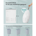 Worki na śmieci 15-20 l z sznurkiem, 80 sztuk, biały
