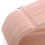 Wieszaki welurowe, coral pink