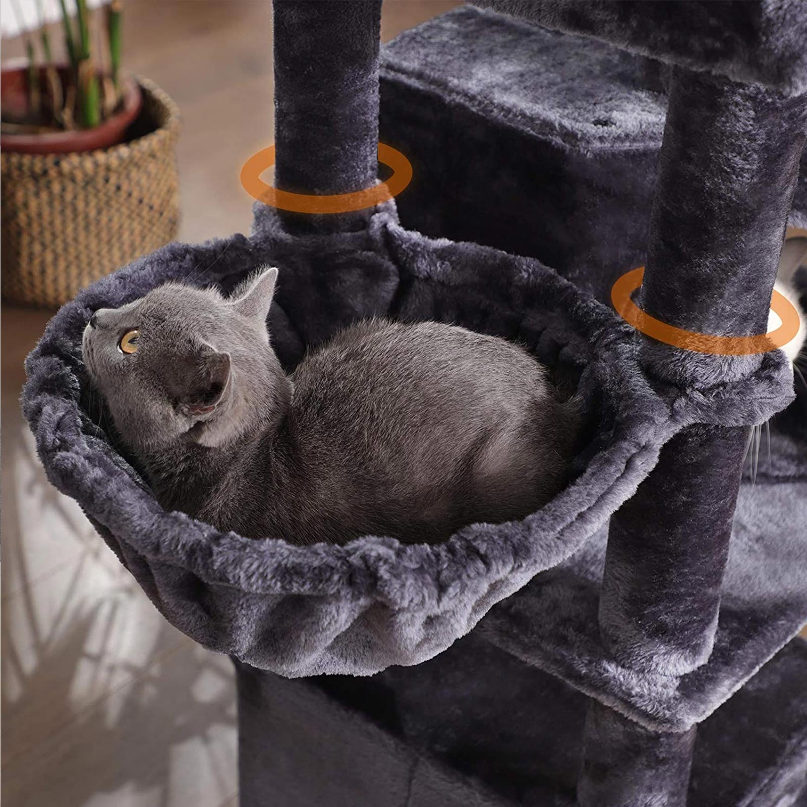 Drapak dla kota, dark gray2, 55 cm