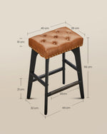 Hokery, coffee brown, 44 cm
