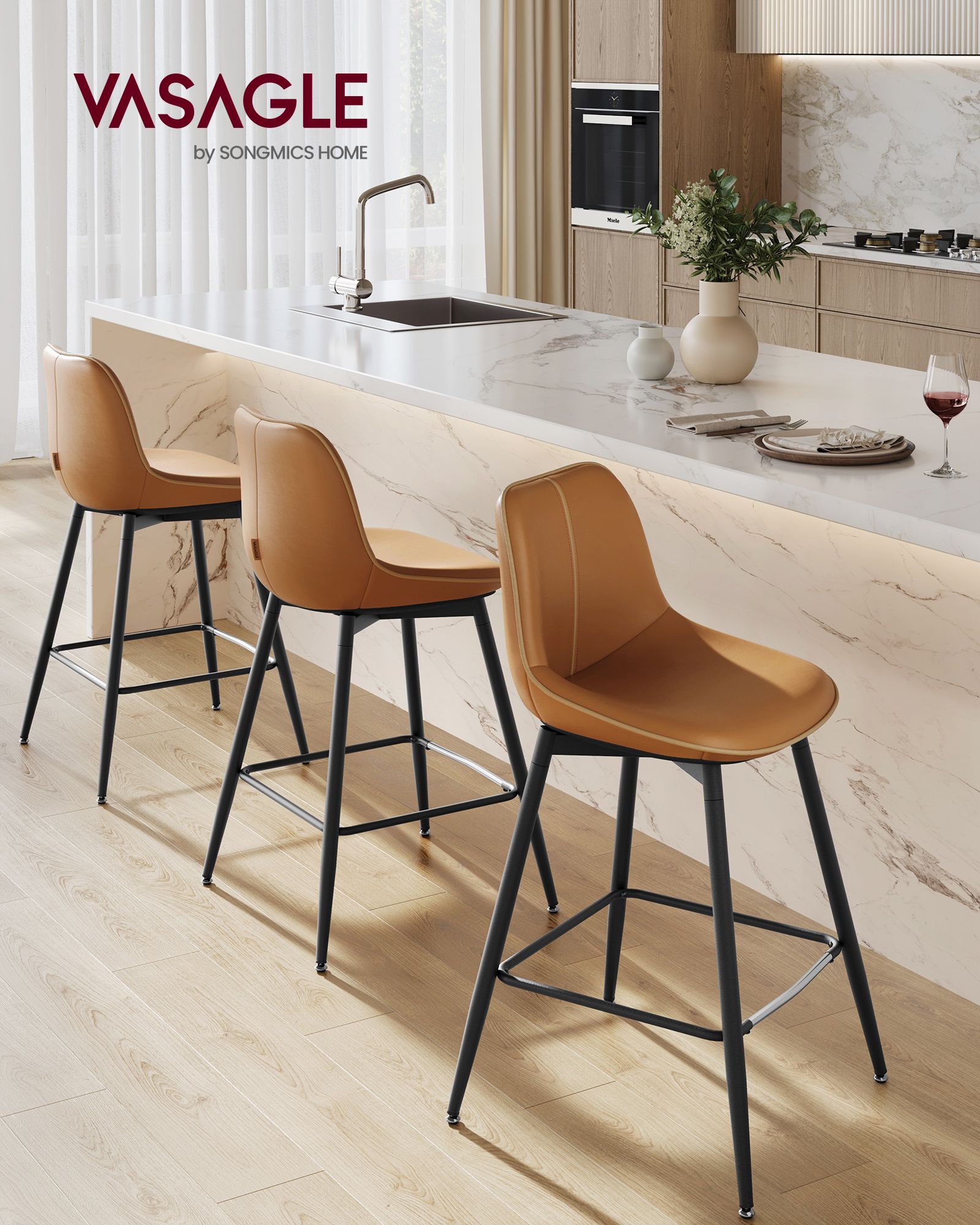Hokery, caramel brown, 49 cm