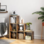 Półka wolnostojąca z 6 przegródkami biała