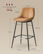Hokery, caramel brown, 50 cm