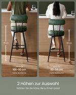 Hokery, zielony, 56 cm