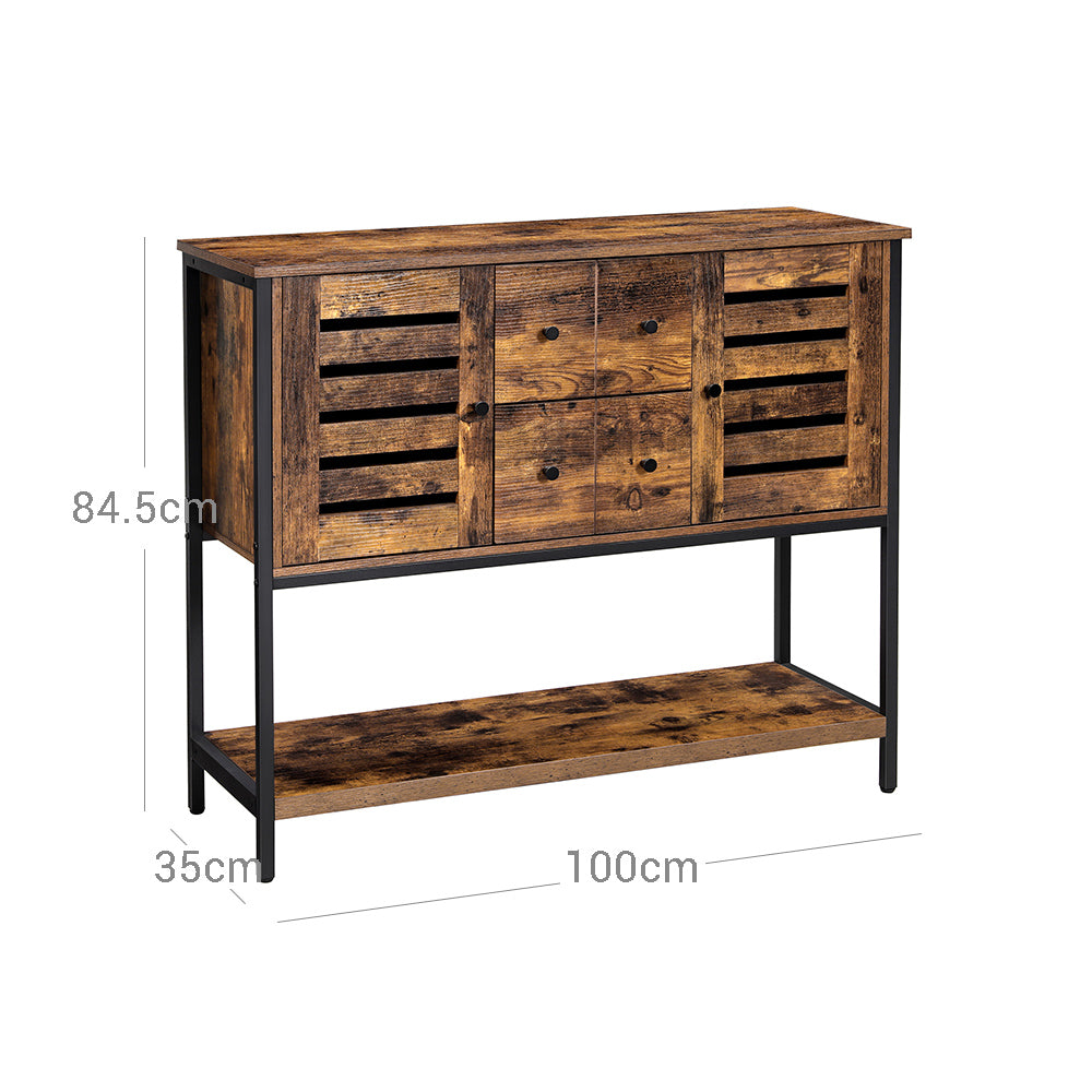 Szafka do przechowywania, honey brown, 100 cm
