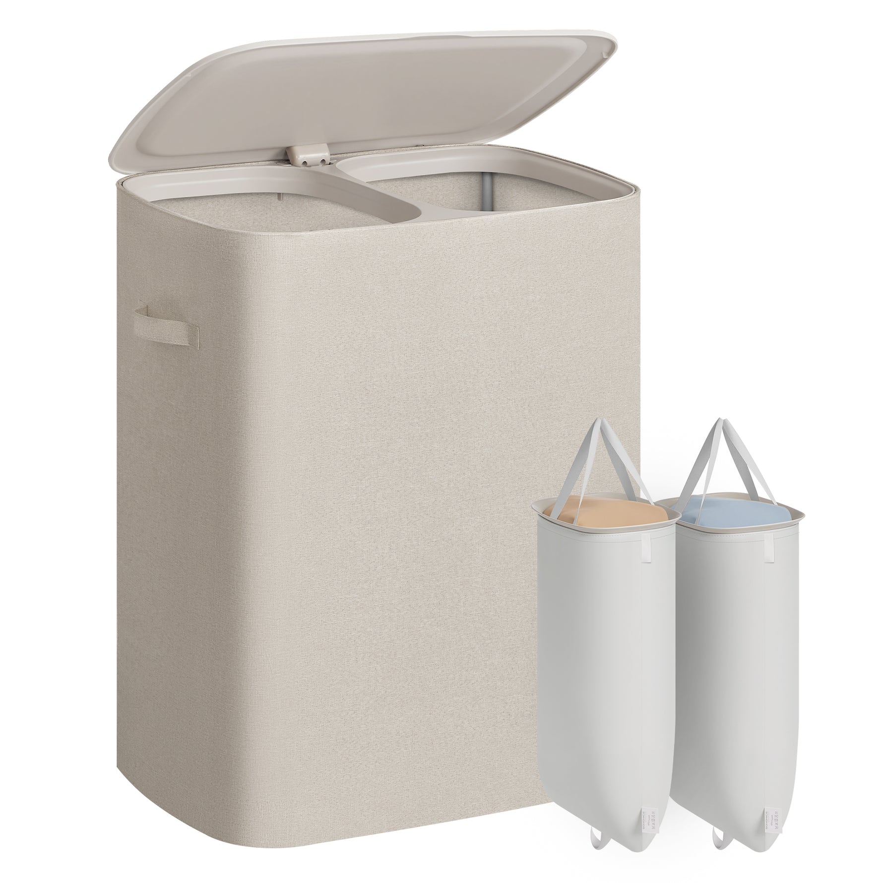 Kosz na pranie, cappuccino beige, 56 cm