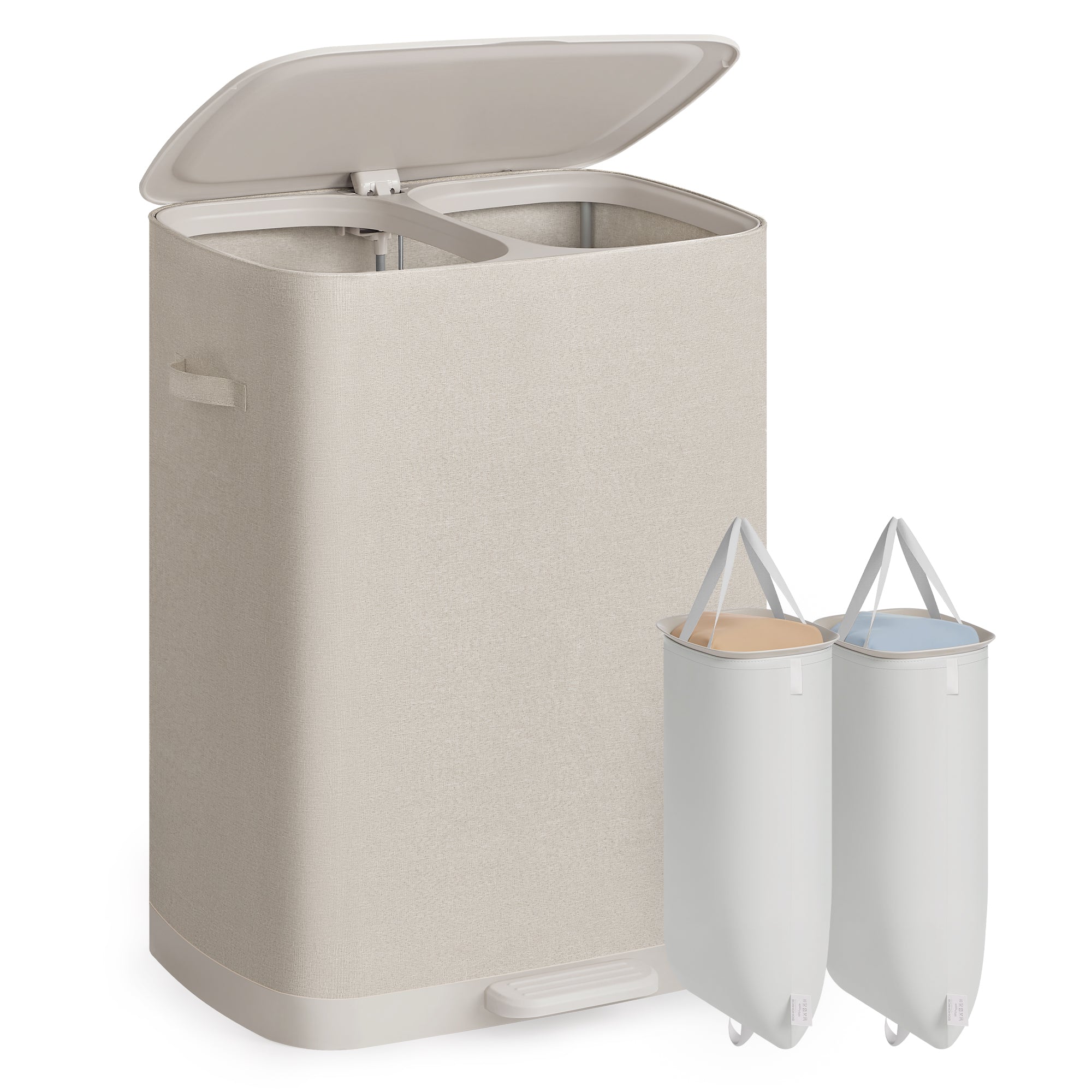 Kosz na pranie, cappuccino beige, 56 cm