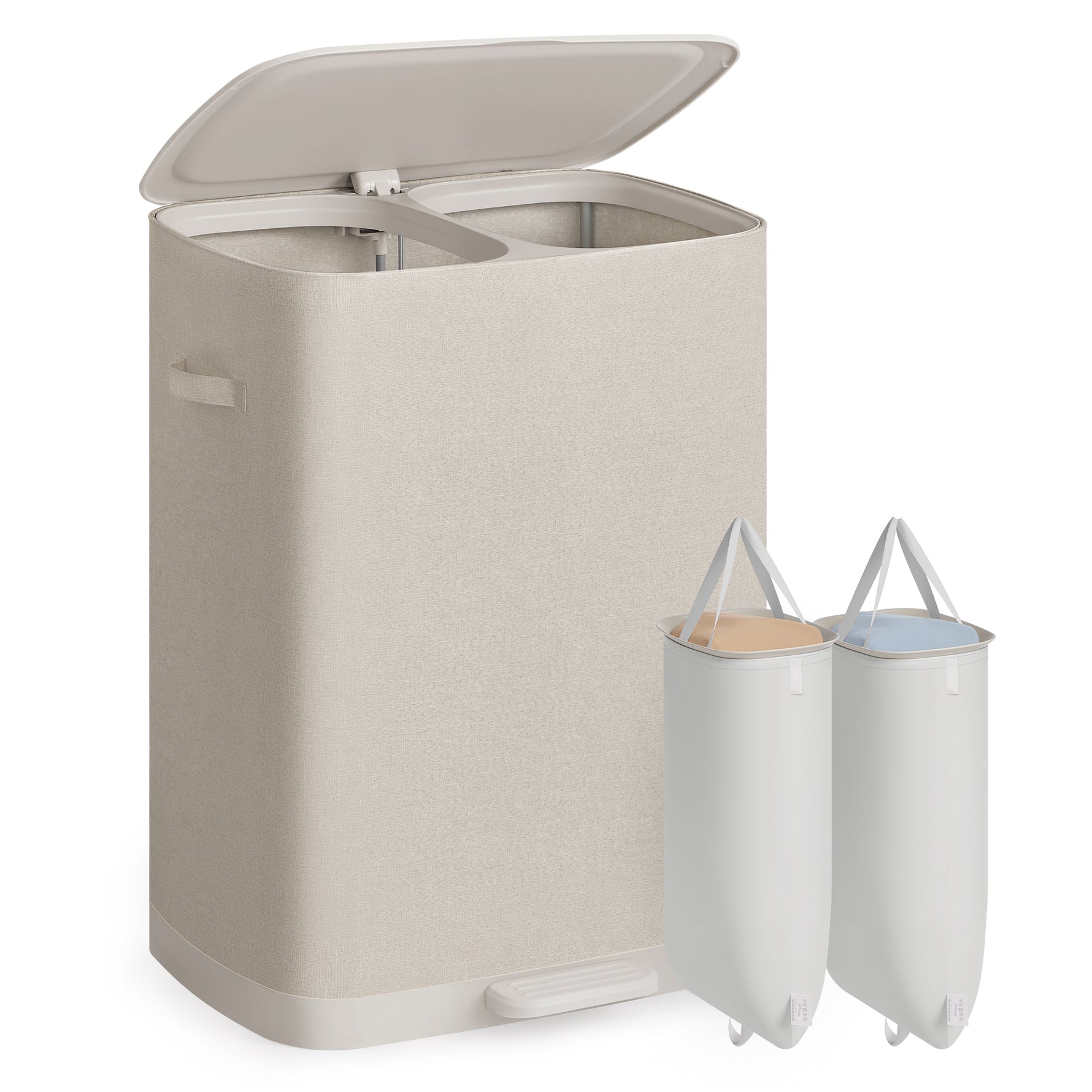 Kosz na pranie, cappuccino beige, 56 cm