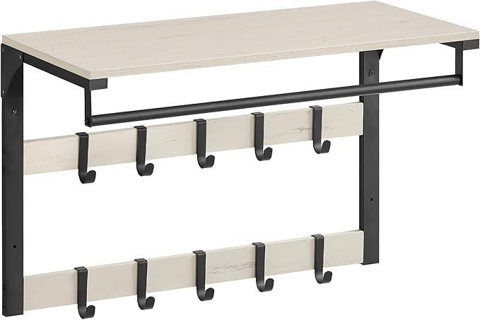 Wieszak stojący, rustic white, 65 cm