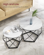 Stolik pomocniczy, marble white, 60 cm