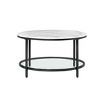 Stolik kawowy, marble white, 80 cm