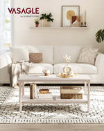 Stolik kawowy, oatmeal beige, 100 cm