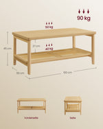Regał do przechowywania, oak beige, 100 cm