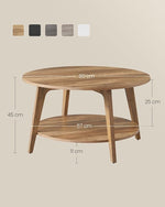 Stolik kawowy, honey brown, 80 cm