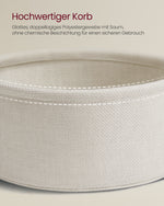 Stolik pomocniczy, natural beige, 75 cm