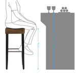 Mebel do domu, coffee brown, 36 cm