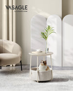 Stolik pomocniczy, natural beige, 45 cm