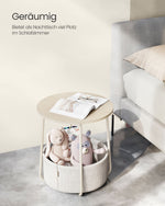 Stolik pomocniczy, natural beige, 45 cm
