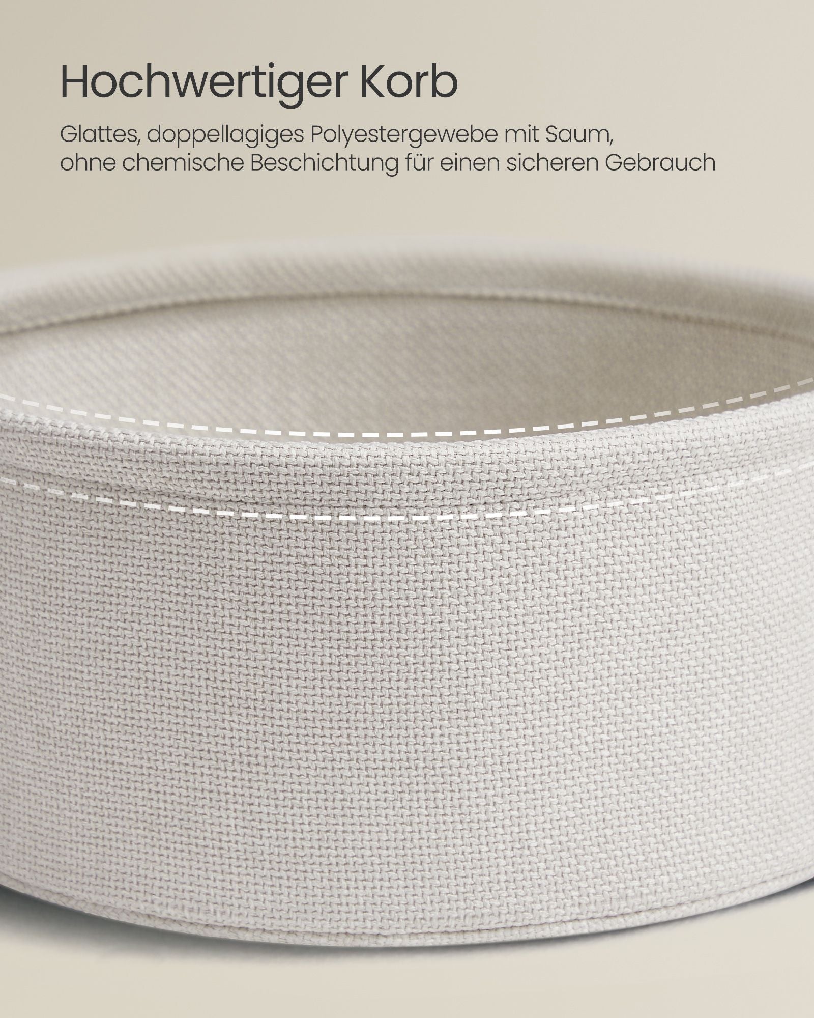 Stolik pomocniczy, natural beige, 45 cm