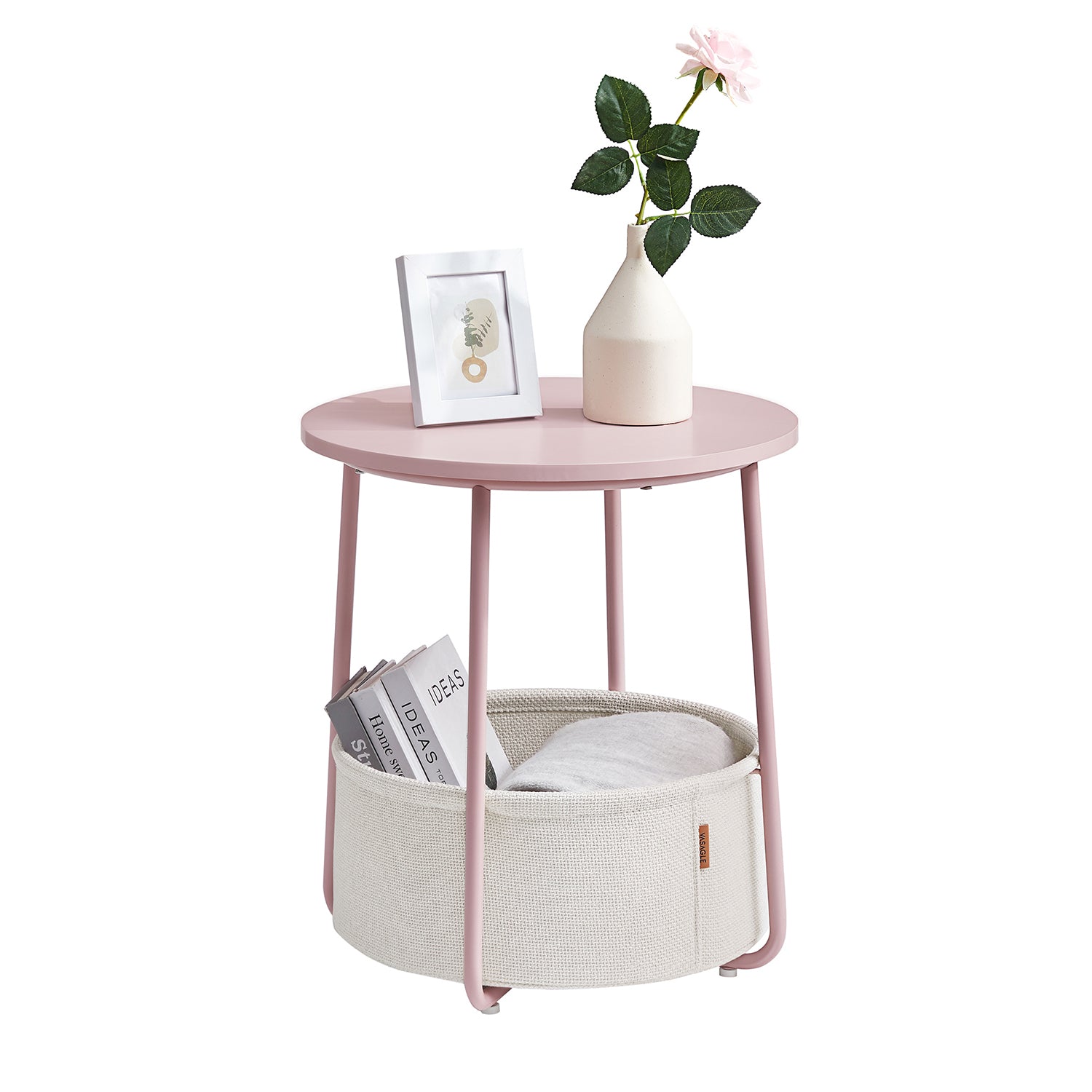 Stolik boczny, jelly pink, 45 cm
