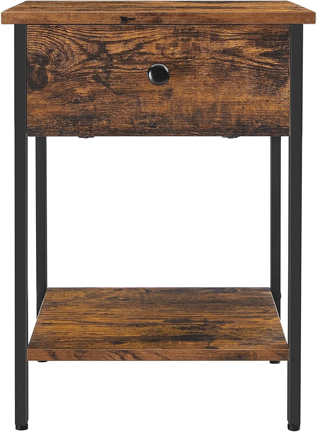 Stolik boczny, rustykalny brąz, 40 cm