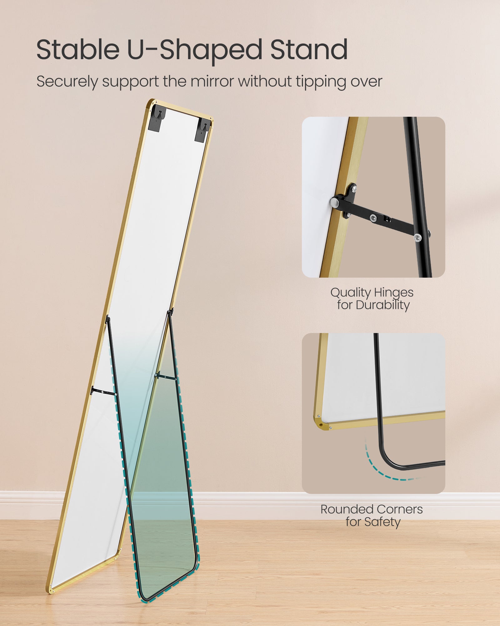 Mebel do domu, pale gold, 160 cm