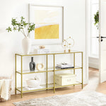 Regał do przechowywania, pale gold, 130 cm