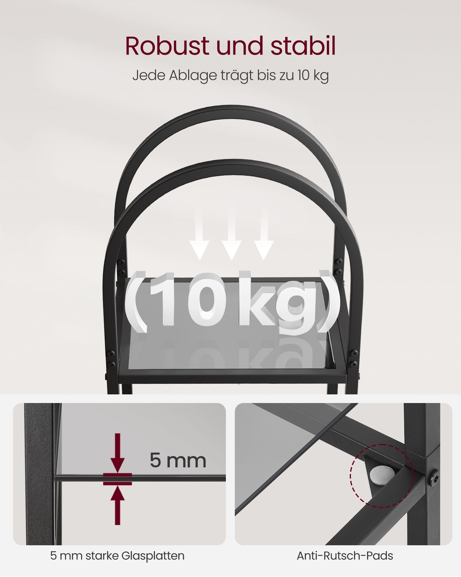 Regał na książki, szary, 40 cm