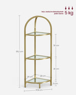 Mebel do domu, pale gold, 37,8 cm