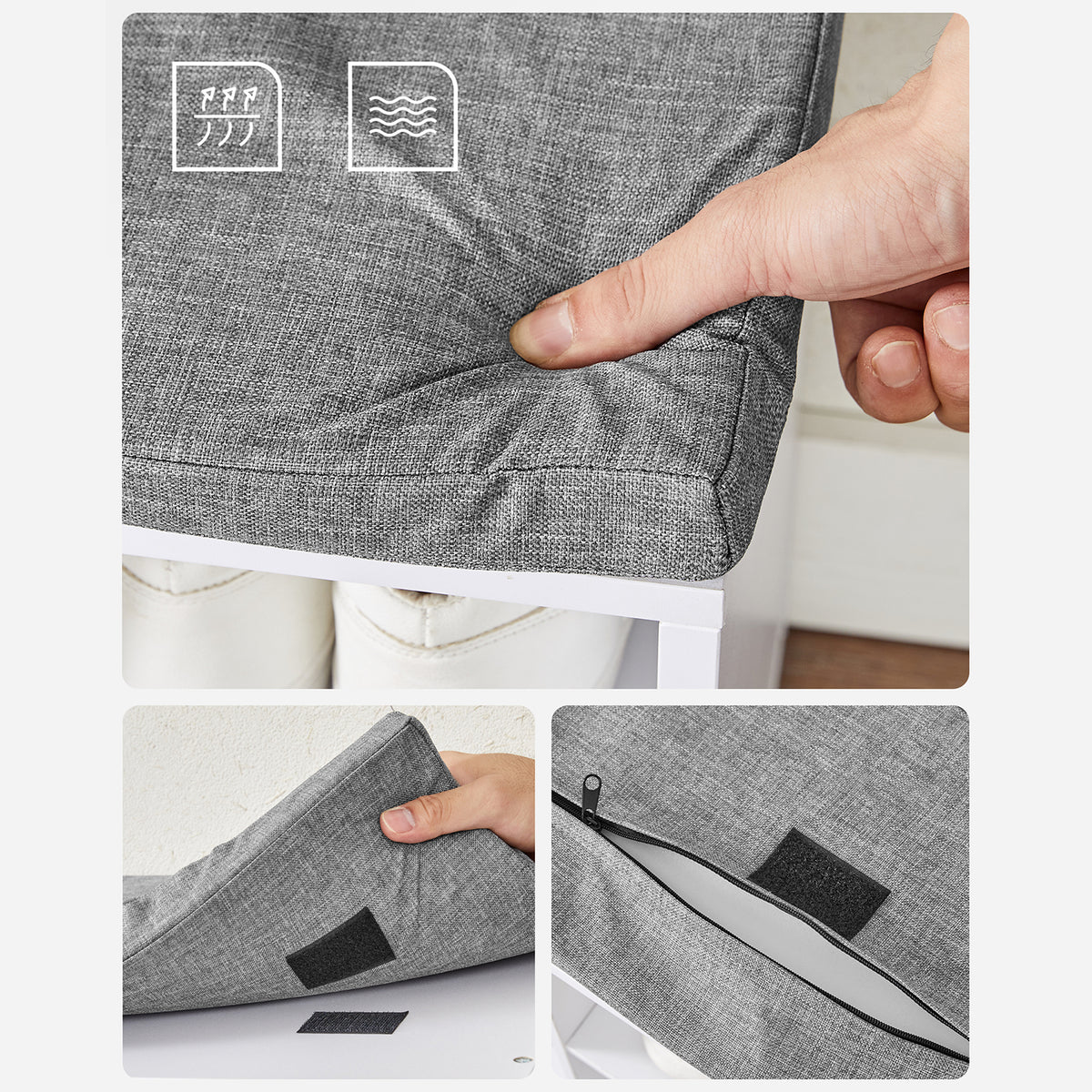 Ławka na buty z 15 przegródkami i siedziskiem