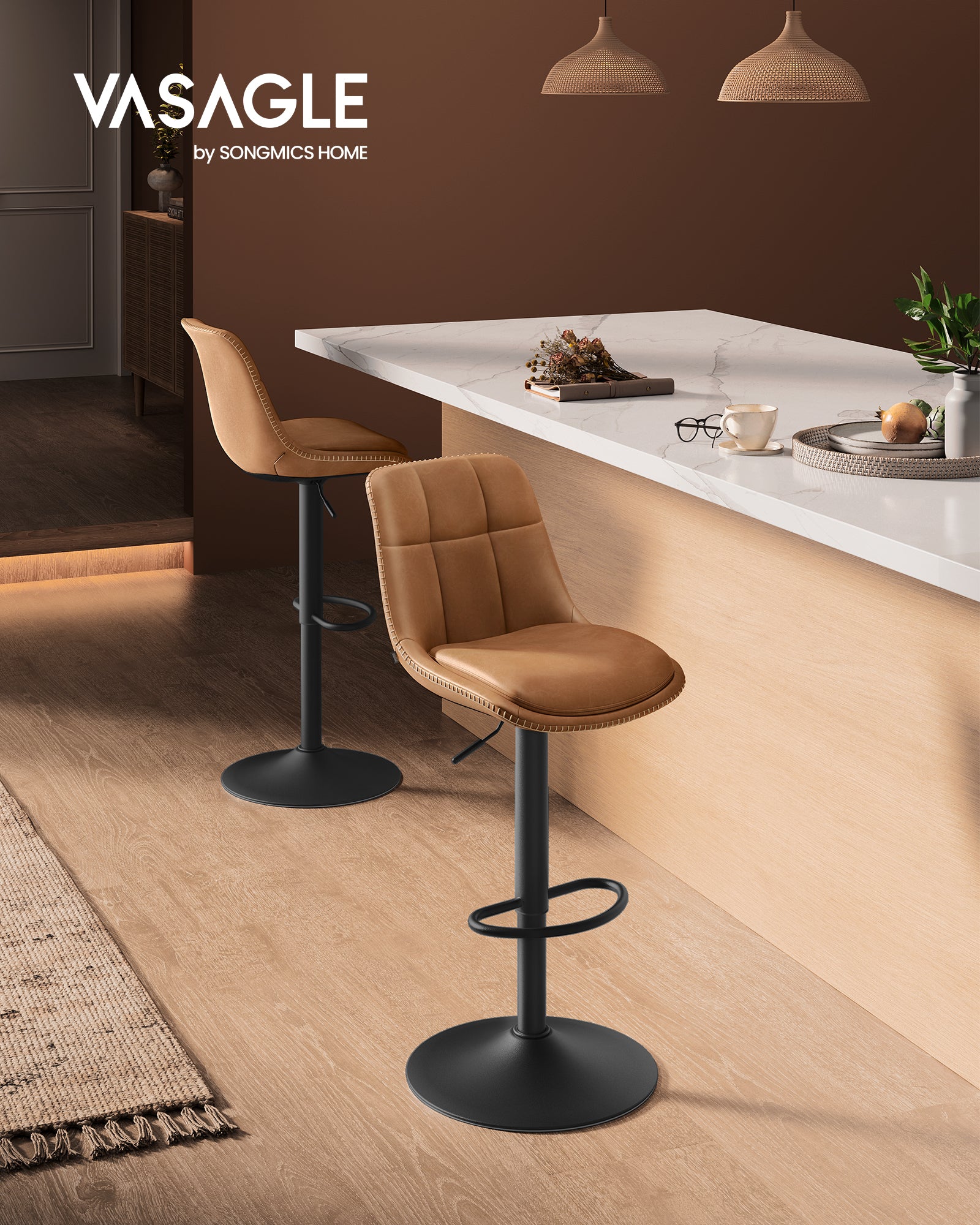 Hokery, caramel brown, 44 cm