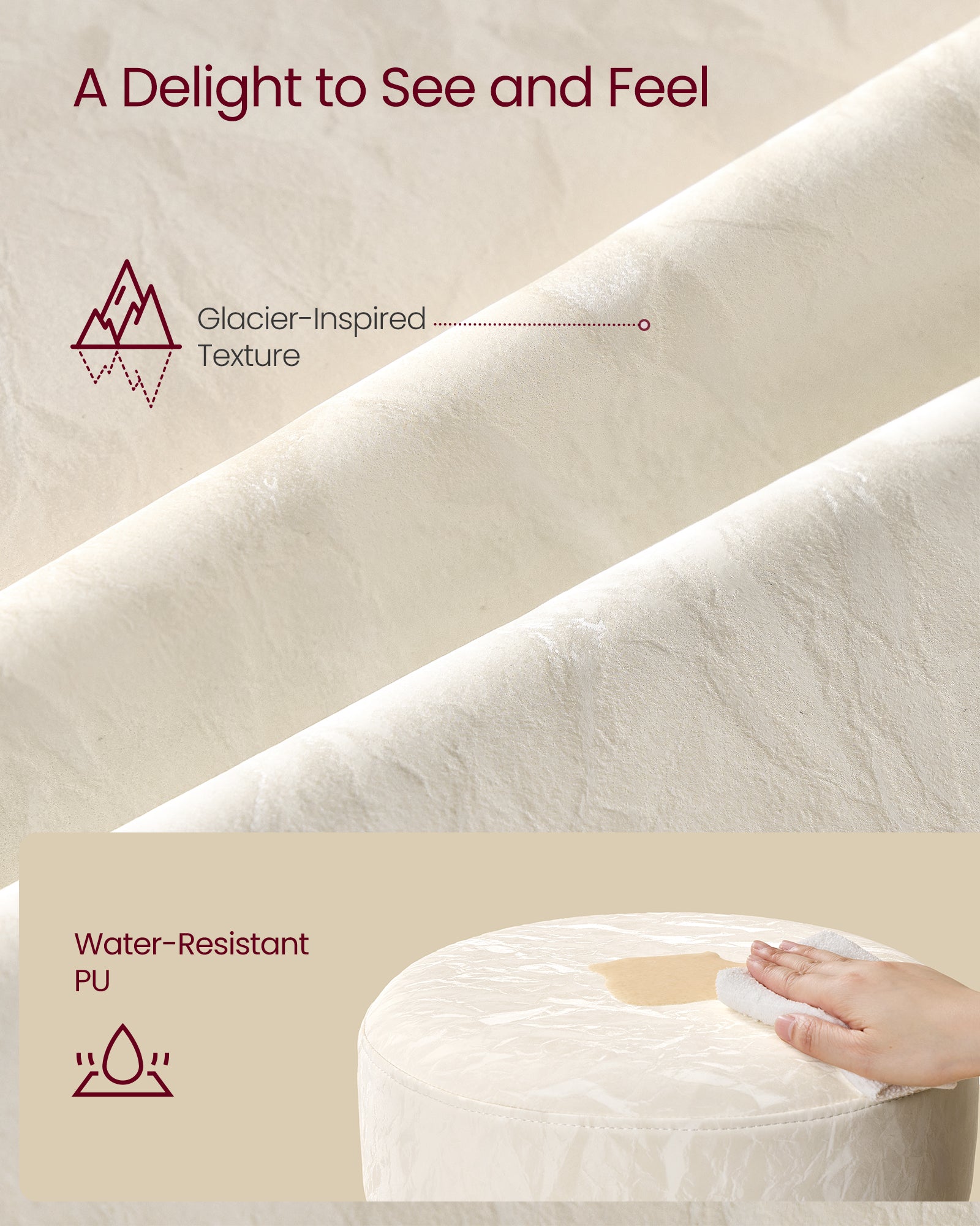 Hokery, cream white, 38,5 cm