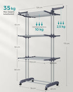 Produkt ogrodowy, szary, 126,6 cm