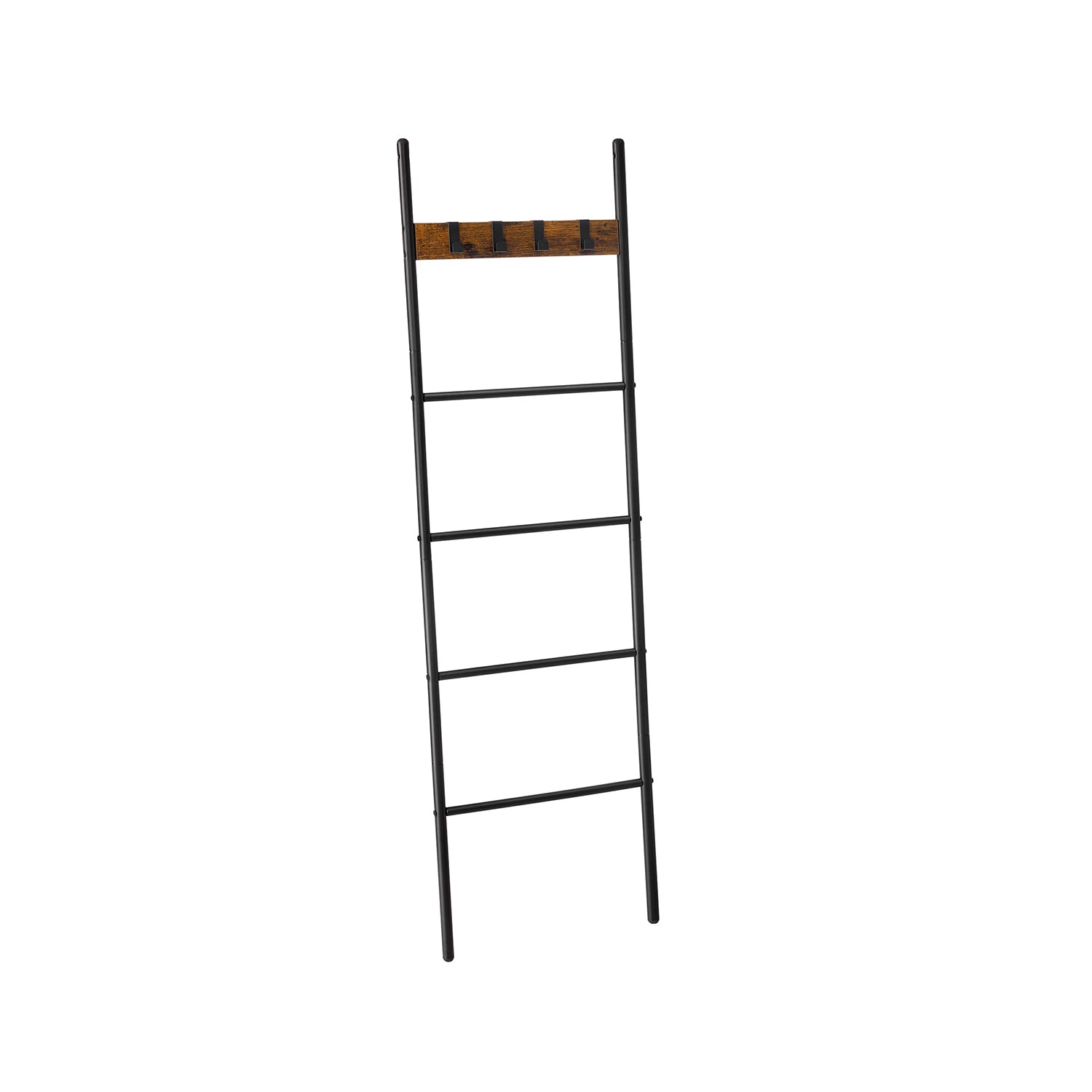 Industrialna drabinka na ręczniki z haczykami 44×160 cm