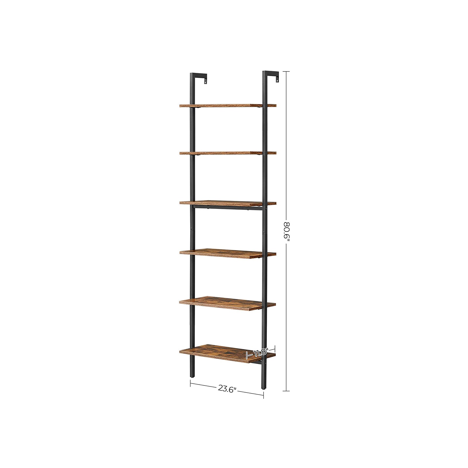 Regał na książki, rustykalny brąz, 204,8 cm