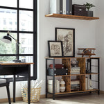 Regał na książki, rustykalny brąz, 120 cm
