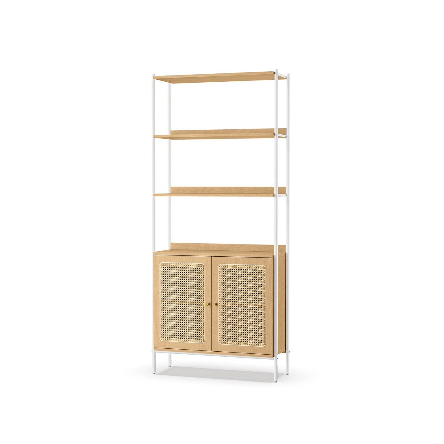 Regał na książki, oak beige, 76,4 cm