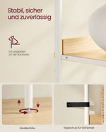 Regał na książki, oak beige, 76,4 cm