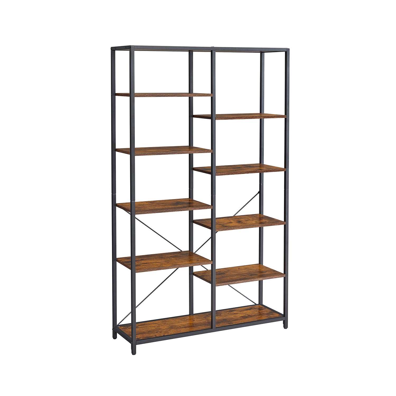Regał na książki, rustykalny brąz, 100 cm
