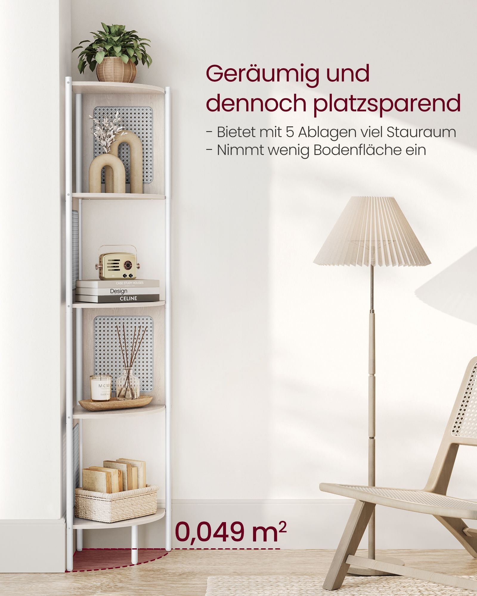 Regał na książki, oatmeal beige, 31,9 cm