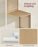 Regał na książki, oak beige, 31,9 cm
