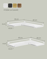 Mebel do domu, rustic white, 40 cm