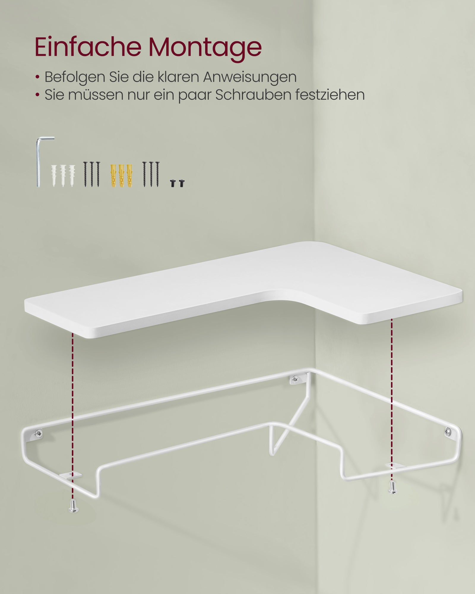 Mebel do domu, rustic white, 40 cm