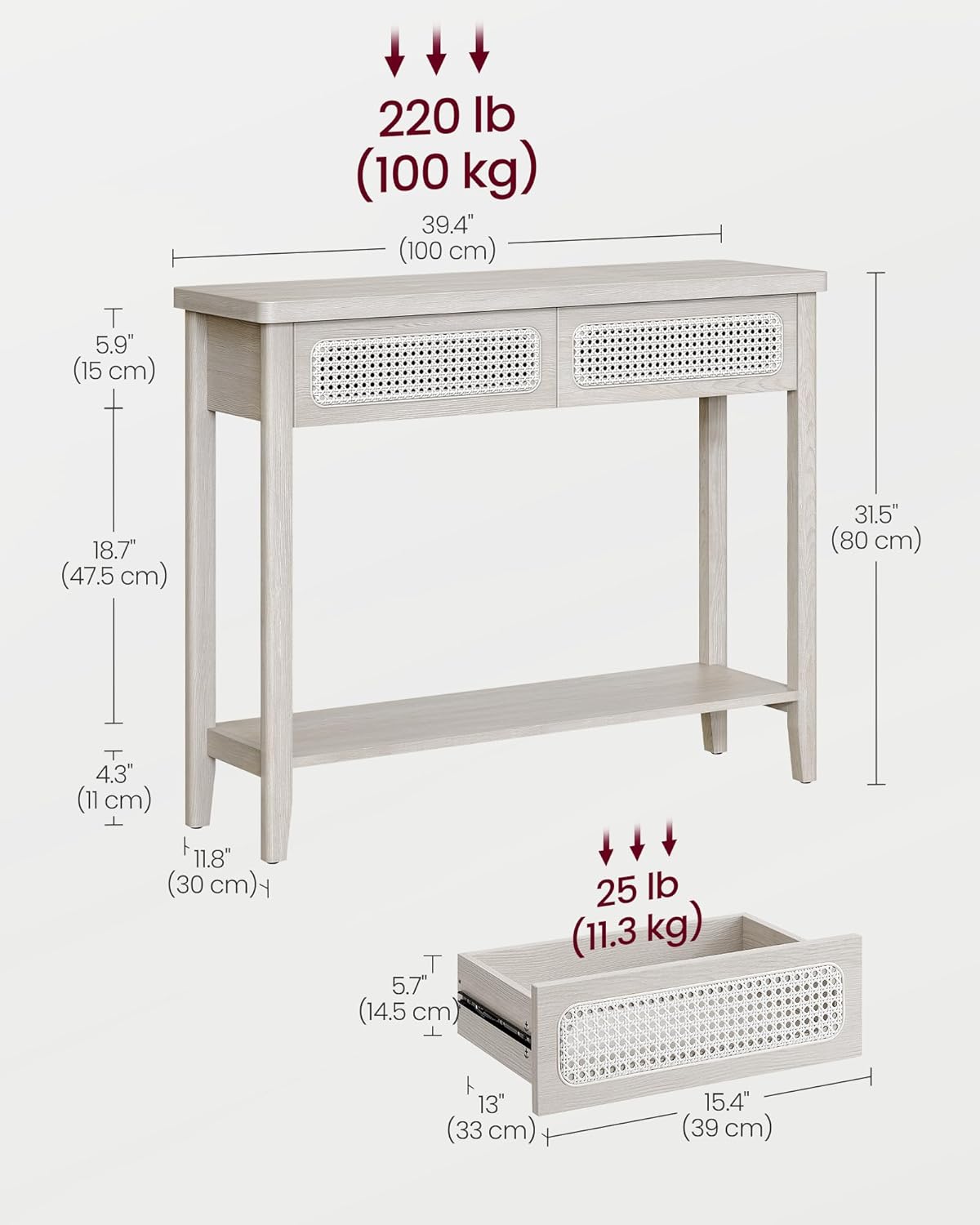 Regał do przechowywania, oatmeal beige, 100 cm