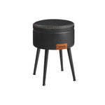 Pufa ze schowkiem, czarny, 38,2 cm