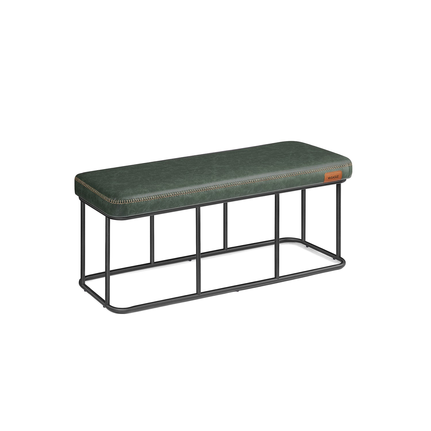 Pufa ze schowkiem, zielony, 120 cm